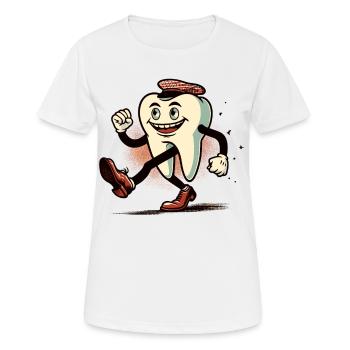Tooth Decay Tooth Funny Halloween - Women's Breathable T-Shirt - white - Front - AI Model Female 172 dark (172cm)