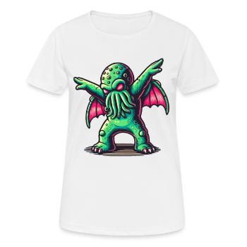 Drôle Dansant Cthulhu Tentacule Créature - T-shirt respirant Femme - blanc - Devant - AI Model Female 172 dark (172cm)