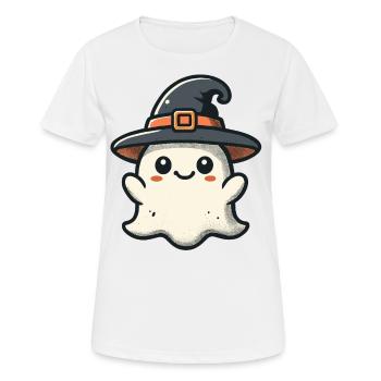 Lustiger Hexen Geist Gespenstische Party - Frauen T-Shirt atmungsaktiv - Weiß - Vorne - AI Model Female 172 dark (172cm)