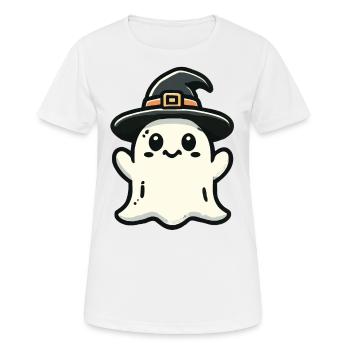 Lustiger Hexen Geist Gespenstische Party - Frauen T-Shirt atmungsaktiv - Weiß - Vorne - AI Model Female 172 dark (172cm)