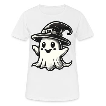 Lustiger Hexen Geist Gespenstische Party - Frauen T-Shirt atmungsaktiv - Weiß - Vorne - AI Model Female 172 dark (172cm)
