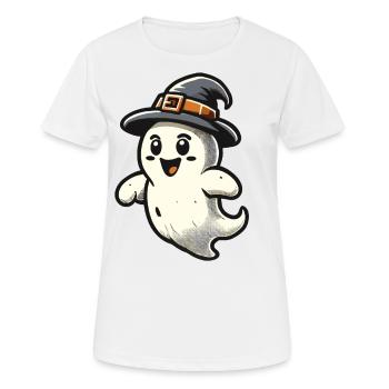 Lustiger Hexen Geist Gespenstische Party - Frauen T-Shirt atmungsaktiv - Weiß - Vorne - AI Model Female 172 dark (172cm)