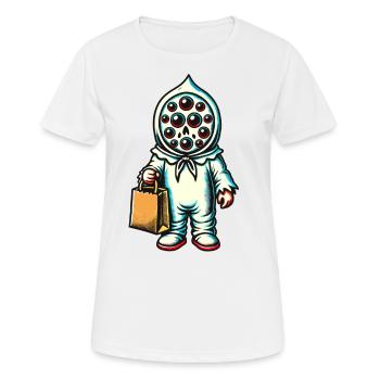 Gespenstische Party Trick Or Treat - Frauen T-Shirt atmungsaktiv - Weiß - Vorne - AI Model Female 172 dark (172cm)