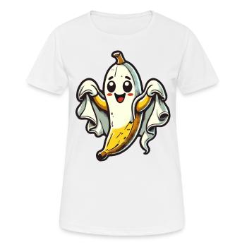 Lustige Geister Banane Boonana Gespenstische Party - Frauen T-Shirt atmungsaktiv - Weiß - Vorne - AI Model Female 172 dark (172cm)