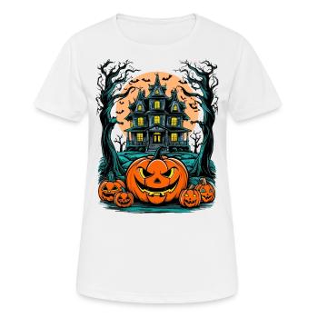 Maison hantée effrayante Villa hantée effrayante - T-shirt respirant Femme - blanc - Devant - AI Model Female 172 dark (172cm)