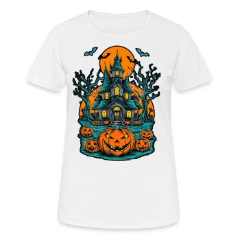 Maison hantée effrayante Villa hantée effrayante - T-shirt respirant Femme - blanc - Devant - AI Model Female 172 dark (172cm)