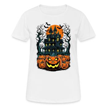 Maison hantée effrayante Villa hantée effrayante - T-shirt respirant Femme - blanc - Devant - AI Model Female 172 dark (172cm)