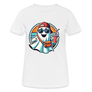Boo-Jee Gespenst Lustiger Modischer Geist - Frauen T-Shirt atmungsaktiv - Weiß - Vorne - AI Model Female 172 dark (172cm)