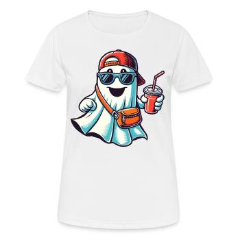 Boo-Jee Gespenst Lustiger Modischer Geist - Frauen T-Shirt atmungsaktiv - Weiß - Vorne - AI Model Female 172 dark (172cm)