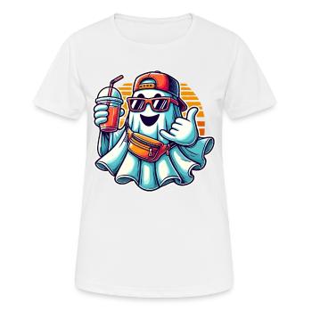 Boo-Jee Gespenst Lustiger Modischer Geist - Frauen T-Shirt atmungsaktiv - Weiß - Vorne - AI Model Female 172 dark (172cm)