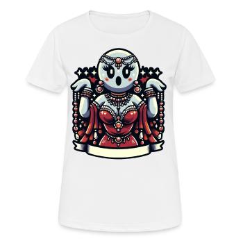 Drôle Glamour Goule Flashy Halloween - T-shirt respirant Femme - blanc - Devant - AI Model Female 172 dark (172cm)