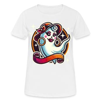 Drôle Glamour Goule Flashy Halloween - T-shirt respirant Femme - blanc - Devant - AI Model Female 172 dark (172cm)