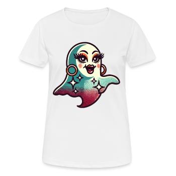 Drôle Glamour Goule Flashy Halloween - T-shirt respirant Femme - blanc - Devant - AI Model Female 172 dark (172cm)