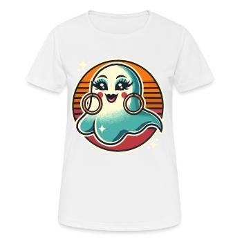 Drôle Glamour Goule Flashy Halloween - T-shirt respirant Femme - blanc - Devant - AI Model Female 172 dark (172cm)