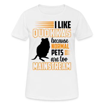 Quokka are exciting marsupial Quokka - Women's Breathable T-Shirt - white - Front - AI Model Female 172 dark (172cm)