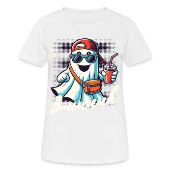 Unheimliches Halloween Gespenst Bruh - Frauen T-Shirt atmungsaktiv - Weiß - Vorne - AI Model Female 172 dark (172cm)