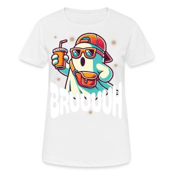 Unheimliches Halloween Gespenst Bruh - Frauen T-Shirt atmungsaktiv - Weiß - Vorne - AI Model Female 172 dark (172cm)