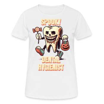 Spooky Dental Halloween Adventure - Women's Breathable T-Shirt - white - Front - AI Model Female 172 dark (172cm)