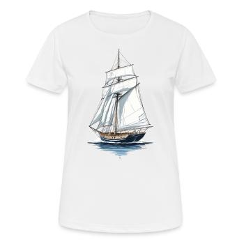 Sailing Ship Adventure on the High Seas - Women's Breathable T-Shirt - white - Front - AI Model Female 172 dark (172cm)