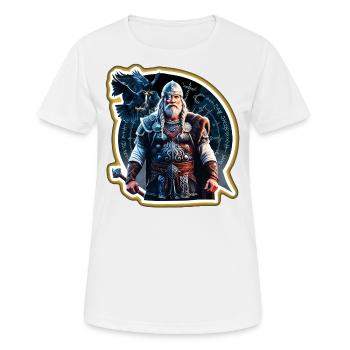 Odin, Vater aller - Frauen T-Shirt atmungsaktiv - Weiß - Vorne - AI Model Female 172 dark (172cm)
