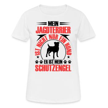 Chien de chasse terrier Protégez-moi Chien de chasse allemand - T-shirt respirant Femme - blanc - Devant - AI Model Female 172 dark (172cm)
