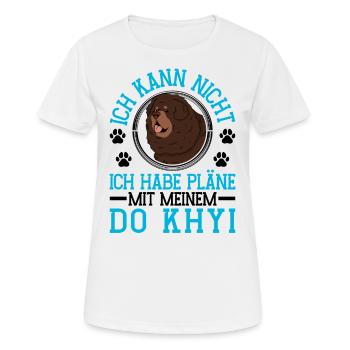 Plans avec Do Khyi Dogue tibétain Mastiff tibétain - T-shirt respirant Femme - blanc - Devant - AI Model Female 172 dark (172cm)