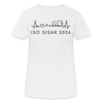 Große Schwester 2026 Herzschlag Finnisch - Frauen T-Shirt atmungsaktiv - Weiß - Vorne - AI Model Female 172 dark (172cm)