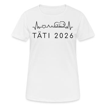 Tante 2026 Battement de cœur Grossesse Finlandais - T-shirt respirant Femme - blanc - Devant - AI Model Female 172 dark (172cm)