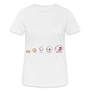 Popcorn Kino Filme - Frauen T-Shirt atmungsaktiv - Weiß - Vorne - AI Model Female 172 dark (172cm)
