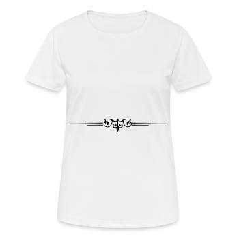 ornament line form - T-shirt respirant Femme - blanc - Devant - AI Model Female 172 dark (172cm)