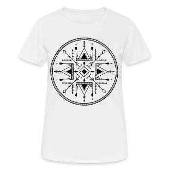 Le cercle - T-shirt respirant Femme - blanc - Devant - AI Model Female 172 dark (172cm)