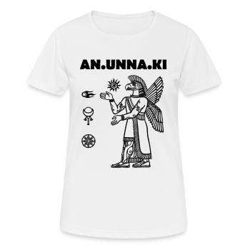 Divinité sumérienne anunnaki - T-shirt respirant Femme - blanc - Devant - AI Model Female 172 dark (172cm)