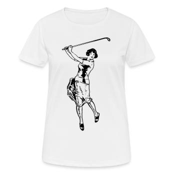 Golf - Golf - Golfeur - T-shirt respirant Femme - blanc - Devant - AI Model Female 172 dark (172cm)