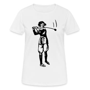 Golf - Golf - Golfeur - T-shirt respirant Femme - blanc - Devant - AI Model Female 172 dark (172cm)