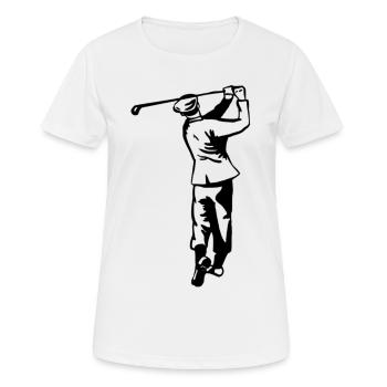 Golf - Golf - Golfeur - T-shirt respirant Femme - blanc - Devant - AI Model Female 172 dark (172cm)