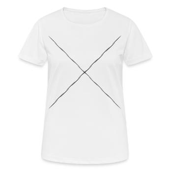 Symbole - T-shirt respirant Femme - blanc - Devant - AI Model Female 172 dark (172cm)