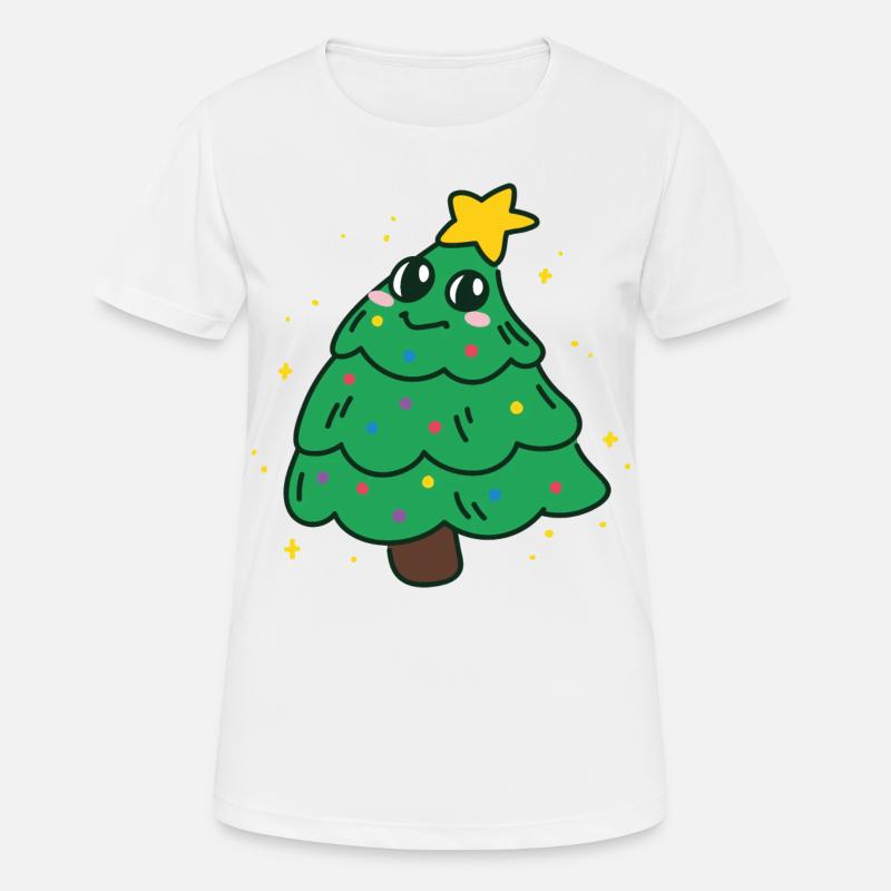 Christmas Tree - Women's Breathable T-Shirt - white