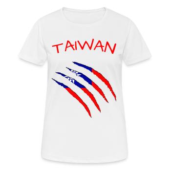 Taiwan - Frauen T-Shirt atmungsaktiv - Weiß - Vorne - AI Model Female 172 dark (172cm)