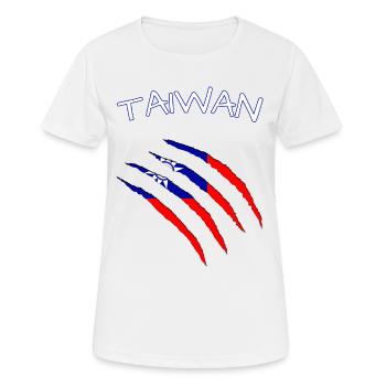 Taiwan - Frauen T-Shirt atmungsaktiv - Weiß - Vorne - AI Model Female 172 dark (172cm)