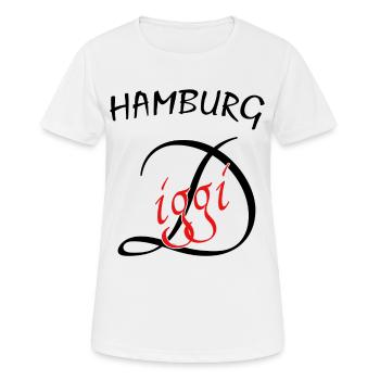 Hamburg Hafenstadt Perle - Frauen T-Shirt atmungsaktiv - Weiß - Vorne - AI Model Female 172 dark (172cm)