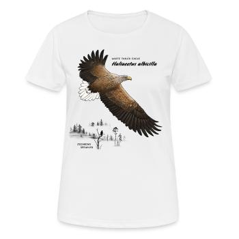 Pygargue à queue blanche - T-shirt respirant Femme - blanc - Devant - AI Model Female 172 dark (172cm)