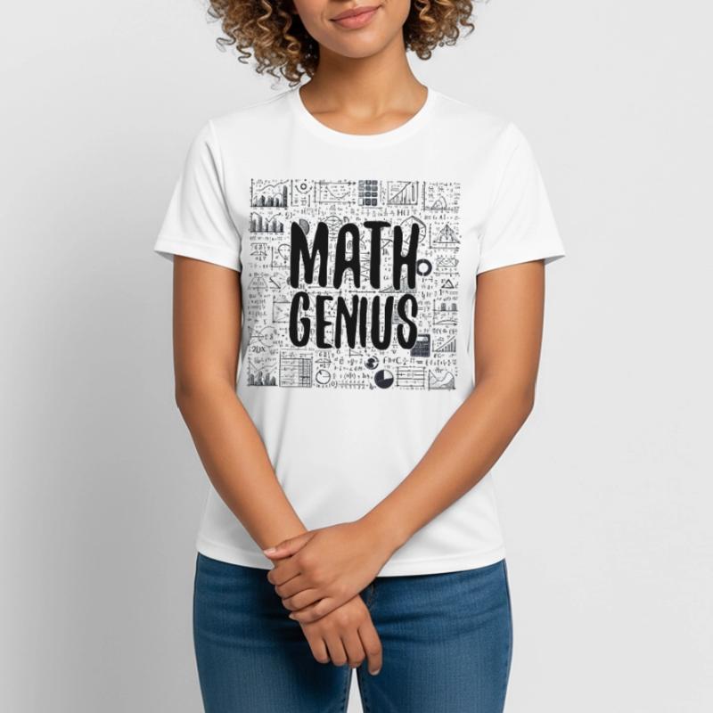 Math Genius Math Genius Math Gift Camiseta mujer transpirable