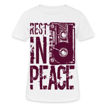 cassette - Frauen T-Shirt atmungsaktiv - Weiß - Vorne - AI Model Female 172 dark (172cm)