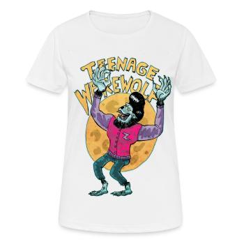 teenage werewolf - Women's Breathable T-Shirt - white - Front - AI Model Female 172 dark (172cm)