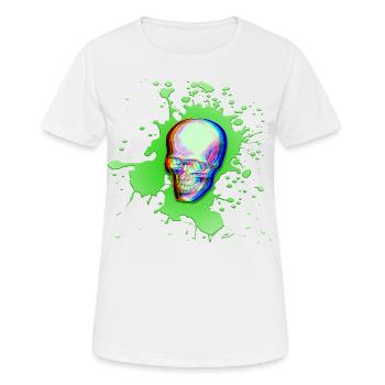 Dropingreen - T-shirt respirant Femme - blanc - Devant - AI Model Female 172 dark (172cm)