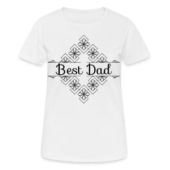Meilleur papa - T-shirt respirant Femme - blanc - Devant - AI Model Female 172 dark (172cm)