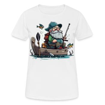Fishermans Relax - Women's Breathable T-Shirt - white - Front - AI Model Female 172 dark (172cm)