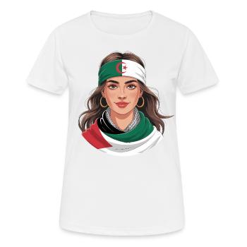 Algerian Algerian Woman Palestine - Women's Breathable T-Shirt - white - Front - AI Model Female 172 dark (172cm)