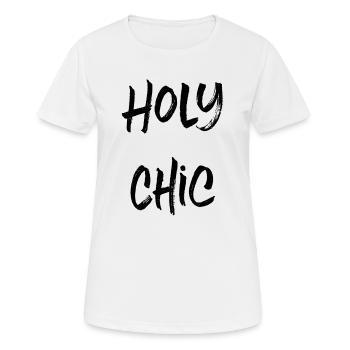 Holy Chic - Women's Breathable T-Shirt - white - Front - AI Model Female 172 dark (172cm)