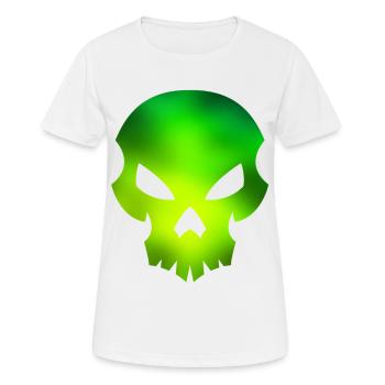 Crâne vert - T-shirt respirant Femme - blanc - Devant - AI Model Female 172 dark (172cm)